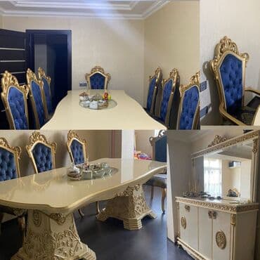 Qonaq otağı üçün, İşlənmiş, Açılmayan, Oval masa, 8 stul lalafo.az -da Qonaq otağı üçün, İşlənmiş, Açılmayan, Oval masa, 8 stul