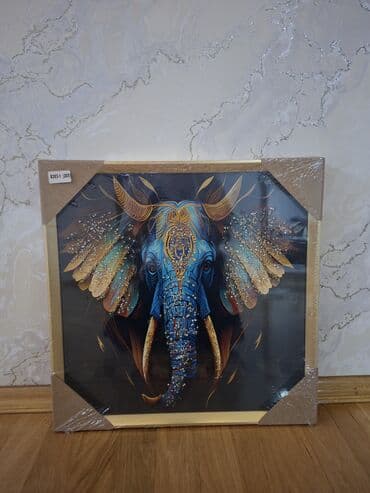 Dekorativ tablo – fil illüstrasiyası - Mövzu: Stilizə olunmuş fil lalafo.az -da Dekorativ tablo – fil illüstrasiyası - Mövzu: Stilizə olunmuş fil