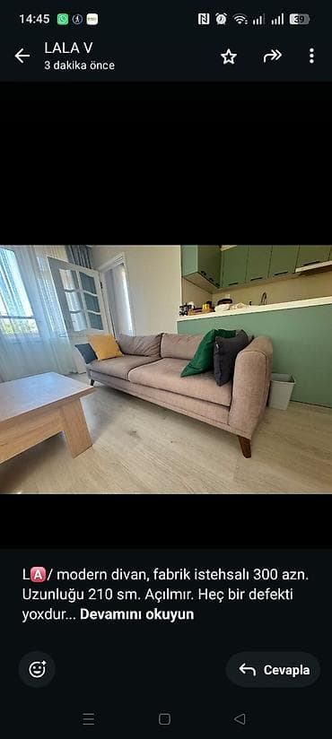 L🅰/ modern divan, fabrik istehsalı 300 azn. Uzunluğu 210 sm. Açılmır lalafo.az -da L🅰/ modern divan, fabrik istehsalı 300 azn. Uzunluğu 210 sm. Açılmır
