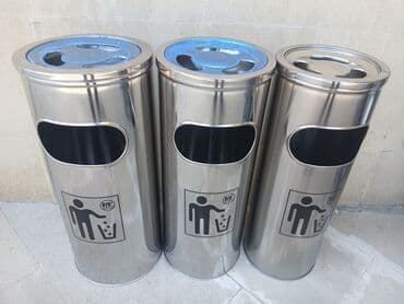 Контейнеры для отходов: Paslanmayan poladdan hazırlanmış bu silindrik zibil qutusu həm daxili at lalafo.az — 2 Контейнеры для отходов: Paslanmayan poladdan hazırlanmış bu silindrik zibil qutusu həm daxili — 2