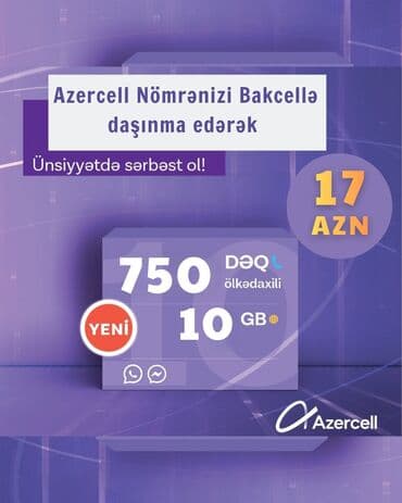 Azercell nömrənizi Bakcellə daşıyın və ünsiyyətdə sərbəst olun! Tarif lalafo.az -da Azercell nömrənizi Bakcellə daşıyın və ünsiyyətdə sərbəst olun! Tarif