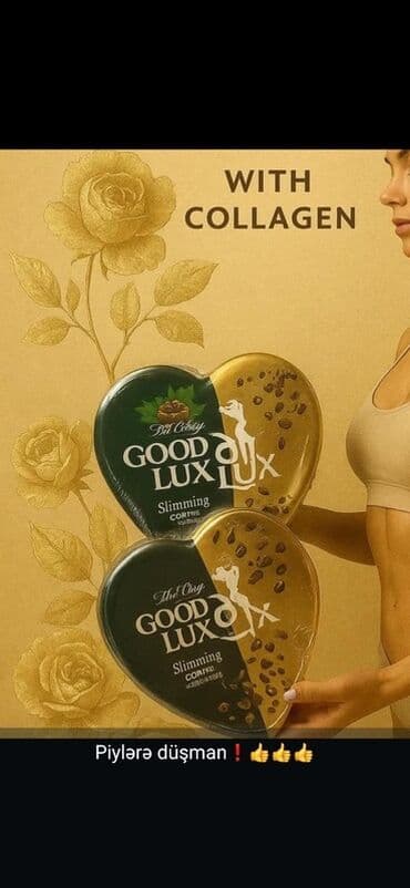 Məhsul: Good Lux Slimming Coffee (kollegenli) Xüsusiyyətlər: - lalafo.az -da Məhsul: Good Lux Slimming Coffee (kollegenli) Xüsusiyyətlər: -