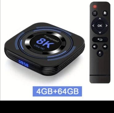 Yeni Smart TV boks TV box 4 GB / 64 GB, Android, Ünvandan götürmə, Pulsuz çatdırılma, Ödənişli çatdırılma lalafo.az -da Yeni Smart TV boks TV box 4 GB / 64 GB, Android, Ünvandan götürmə, Pulsuz çatdırılma, Ödənişli çatdırılma