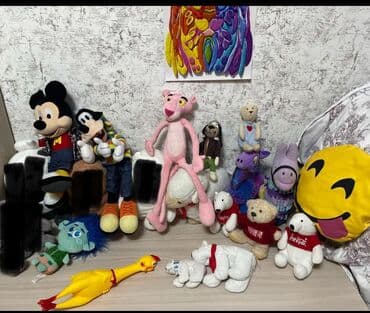 Мягкие игрушки Микки и гуффи продаю только вместе за 15 манат (без lalafo.az -da Мягкие игрушки Микки и гуффи продаю только вместе за 15 манат (без