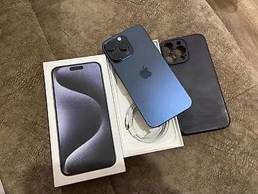 IPhone 15 Pro, 256 GB, Blue Titanium, Barmaq izi, Face ID, Sənədlərlə lalafo.az -da IPhone 15 Pro, 256 GB, Blue Titanium, Barmaq izi, Face ID, Sənədlərlə