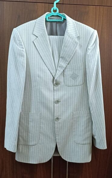 Zolaqlı kişilər üçün kostyum gödəkçəsi - Rəng: açıq bej üzərində lalafo.az -da Zolaqlı kişilər üçün kostyum gödəkçəsi - Rəng: açıq bej üzərində