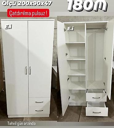 2 qapılı dolab Yep yeni 180 azn rəng seçimi var çatdırılma var at lalafo.az 2 qapılı dolab Yep yeni 180 azn rəng seçimi var çatdırılma var