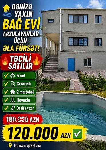 Bakı, Suraxanı, 162 kv. m, 5 otaqlı, Hovuzlu lalafo.az -da Bakı, Suraxanı, 162 kv. m, 5 otaqlı, Hovuzlu