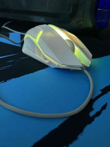 KAKUSIGA simli oyun siçanı - Rəng: ağ korpus, çoxrəngli LED lalafo.az -da KAKUSIGA simli oyun siçanı - Rəng: ağ korpus, çoxrəngli LED