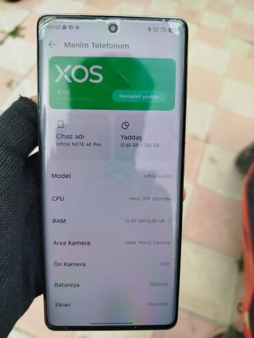 Infinix Note 40 Pro, 256 GB, rəng - Yaşıl lalafo.az -da Infinix Note 40 Pro, 256 GB, rəng - Yaşıl