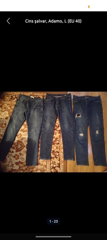 Türkiyənin Brend markalardan Gözəl cins şalvarlar, L-31,33,38 lalafo.az -da Türkiyənin Brend markalardan Gözəl cins şalvarlar, L-31,33,38