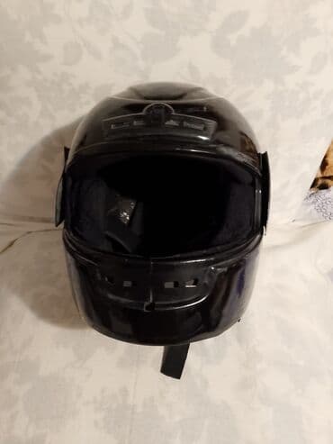 Tam üzlü motosiklet dəbilqəsi - Rəng: qara, parlaq örtük - Korpus lalafo.az -da Tam üzlü motosiklet dəbilqəsi - Rəng: qara, parlaq örtük - Korpus