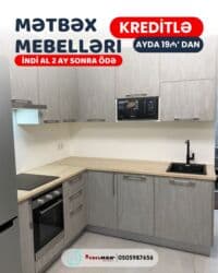 новые кухонные гарнитуры: Кухонный гарнитур на заказ, Самозакрывающие петли, Ламинат гладкий, Есть кредит, Доставка в районы, Бесплатная доставка at lalafo.az — 7 новые кухонные гарнитуры: Кухонный гарнитур на заказ, Самозакрывающие петли, Ламинат гладкий, Есть кредит, Доставка в районы, Бесплатная доставка — 7