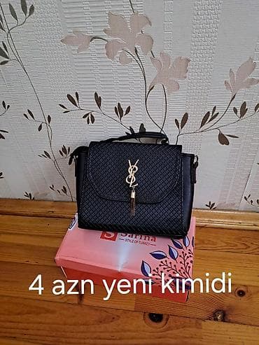 Qara rəngli qadın çantası - Üst tutacaqlı və çiyin kəmərli dizayn - lalafo.az -da Qara rəngli qadın çantası - Üst tutacaqlı və çiyin kəmərli dizayn -