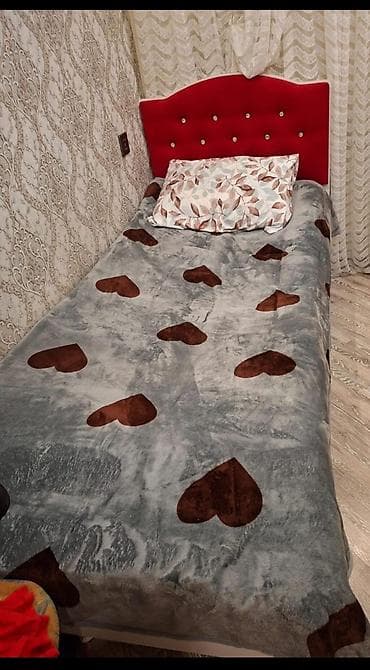 Təknəfərlik çarpayı, Matras ilə, Siyirməsiz lalafo.az -da Təknəfərlik çarpayı, Matras ilə, Siyirməsiz