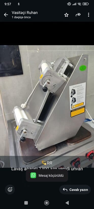 💫RR
Lavaş aparati 1300 azn yenidi unvan Nefçiler lalafo.az -da 💫RR
Lavaş aparati 1300 azn yenidi unvan Nefçiler