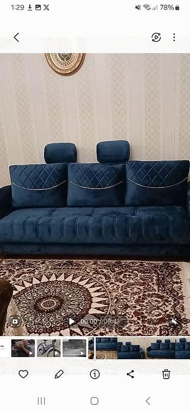 Divan, İşlənmiş, Açılan, Bazalı, Vеlur parça, Çatdırılma yoxdur lalafo.az -da Divan, İşlənmiş, Açılan, Bazalı, Vеlur parça, Çatdırılma yoxdur