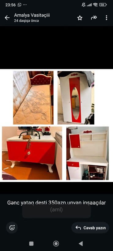 Gənc yataq desti 350azn.unvan inşaaçılar (aml) lalafo.az -da Gənc yataq desti 350azn.unvan inşaaçılar (aml)