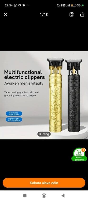 Saç qırxan maşın, Yeni, Pulsuz çatdırılma lalafo.az -da — 3 Saç qırxan maşın, Yeni, Pulsuz çatdırılma — 3