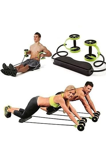 AB Roller Resistance Bandli Fitness Seti Məhsul təsviri: - Evdə və lalafo.az -da AB Roller Resistance Bandli Fitness Seti Məhsul təsviri: - Evdə və