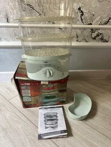 Buxarlı bişirici Clatronic, qabların sayı - 4 və daha çox, Yeni, Ünvandan götürmə, Pulsuz çatdırılma, Ödənişli çatdırılma lalafo.az -da — 2 Buxarlı bişirici Clatronic, qabların sayı - 4 və daha çox, Yeni, Ünvandan götürmə, Pulsuz çatdırılma, Ödənişli çatdırılma — 2