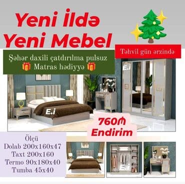 Yeni ildə Yeni Mebel – yataq otağı dəsti Komplekt: - Dolab: sürgülü lalafo.az -da Yeni ildə Yeni Mebel – yataq otağı dəsti Komplekt: - Dolab: sürgülü