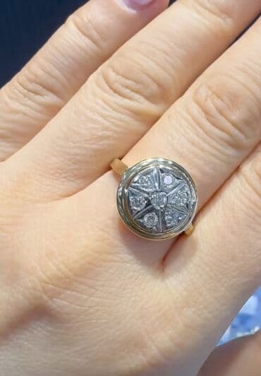 Qədimi qızıl üzük 750 eyyar Sibir brilyantı 40,50 sot arası lalafo.az -da Qədimi qızıl üzük 750 eyyar Sibir brilyantı 40,50 sot arası