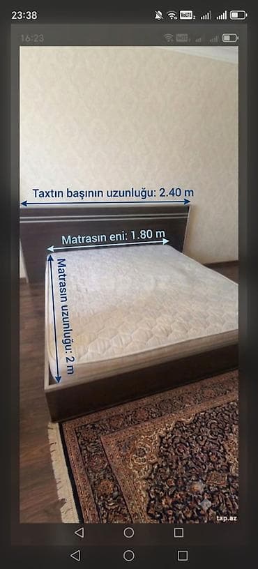 Taxt satilir. Matras daxil. *Qiymeti 160 Azn.* Unvan Mehdiabad lalafo.az -da Taxt satilir. Matras daxil. *Qiymeti 160 Azn.* Unvan Mehdiabad