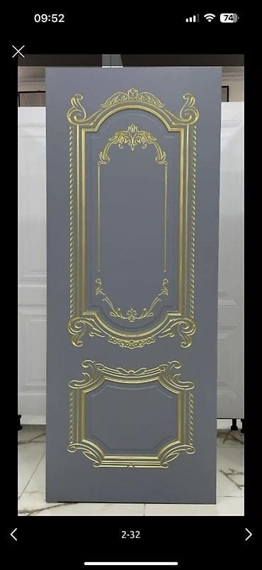 Klassik üslubda bəzəkli qapı paneli - Rəng: tünd boz (mat effektli) lalafo.az -da Klassik üslubda bəzəkli qapı paneli - Rəng: tünd boz (mat effektli)