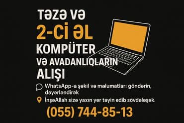 Təzə və 2-ci əl noutbuk, stolüstü kompüter, printer, monitor və lalafo.az -da Təzə və 2-ci əl noutbuk, stolüstü kompüter, printer, monitor və