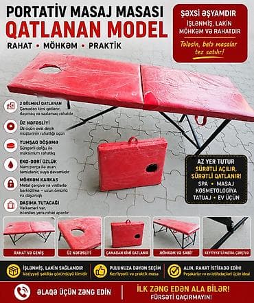 💆 Portativ Qatlanan Masaj Masası – Möhkəm, Rahat və Praktik! Yenidir!! lalafo.az -da 💆 Portativ Qatlanan Masaj Masası – Möhkəm, Rahat və Praktik! Yenidir!!