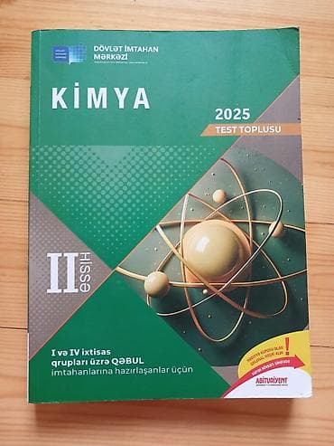 Məhsul: “Kimya 2025 – Test Toplusu, II hissə” Nəşriyyat: Dövlət at lalafo.az Məhsul: “Kimya 2025 – Test Toplusu, II hissə” Nəşriyyat: Dövlət