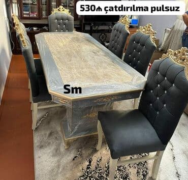 Oval masa, Qonaq otağı üçün, 6 nəfər lalafo.az -da Oval masa, Qonaq otağı üçün, 6 nəfər