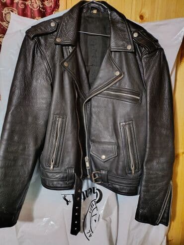 Great Wall: Dəri gödəkçə kişi üçünölçü "M".Куртка мужская кожаная б/у,размер lalafo.az -da — 1 Great Wall: Dəri gödəkçə kişi üçünölçü "M".Куртка мужская кожаная б/у,размер — 1