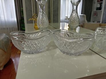 Məhsul: Kəsimli şüşə meyve salat qabları (2 ədəd dəst 1 ədədi 25₼) lalafo.az -da Məhsul: Kəsimli şüşə meyve salat qabları (2 ədəd dəst 1 ədədi 25₼)