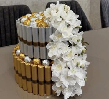 İki mərtəbəli şokolad kompozisiyası - Dizayn: Silindrik formada iki lalafo.az -da İki mərtəbəli şokolad kompozisiyası - Dizayn: Silindrik formada iki