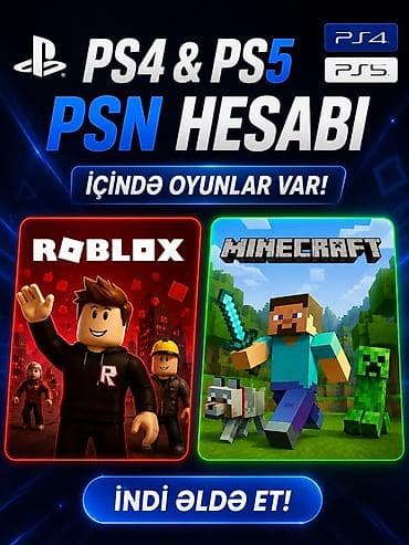 PS4 və PS5 üçün PSN hesabı PlayStation 4 və PlayStation 5 Hesabın lalafo.az -da PS4 və PS5 üçün PSN hesabı PlayStation 4 və PlayStation 5 Hesabın