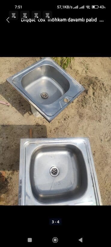 Yeni Kvadrat Mətbəx çanağı, Dəmir, Ünvandan götürmə, Ödənişli çatdırılma lalafo.az -da Yeni Kvadrat Mətbəx çanağı, Dəmir, Ünvandan götürmə, Ödənişli çatdırılma