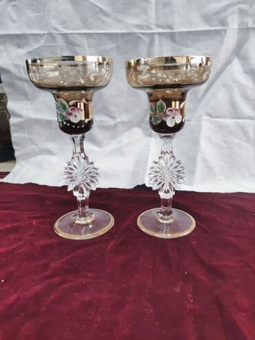 Qədəhlər, rəng - Qızılı, Xrustal, 2 ədədli dəst lalafo.az -da Qədəhlər, rəng - Qızılı, Xrustal, 2 ədədli dəst