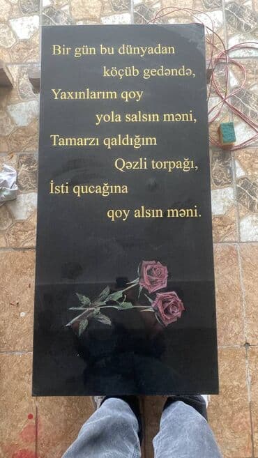 Qəbr dasi hazirlanmasi en uygun qiymətə 1 ci növ slavik dasiyla lalafo.az -da Qəbr dasi hazirlanmasi en uygun qiymətə 1 ci növ slavik dasiyla