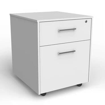 Ağ ofis çekmecəsi – 2 bölməli, təkərlidir - Minimalist dizaynlı, ağ lalafo.az -da Ağ ofis çekmecəsi – 2 bölməli, təkərlidir - Minimalist dizaynlı, ağ