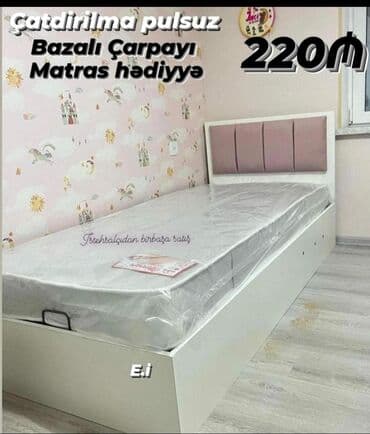 Yeni, Təknəfərlik çarpayı, Bazalı, Matras ilə, Siyirməsiz, Azərbaycan lalafo.az -da Yeni, Təknəfərlik çarpayı, Bazalı, Matras ilə, Siyirməsiz, Azərbaycan