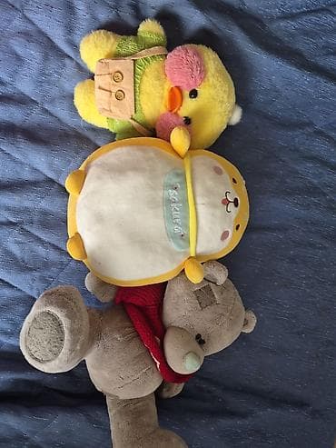 Oyuncaq dəst: 3 ədəd yumşaq plyuş - Sarı ördək fiquru: tüklü plyuş lalafo.az -da Oyuncaq dəst: 3 ədəd yumşaq plyuş - Sarı ördək fiquru: tüklü plyuş