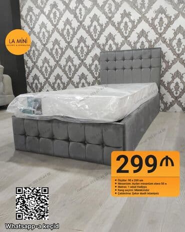 LA MİNİ – Laconic & Minimalism yataq - Ölçülər: 90 x 200 sm - lalafo.az -da LA MİNİ – Laconic & Minimalism yataq - Ölçülər: 90 x 200 sm -