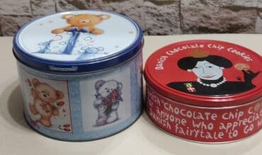 Сушилки: 2 ədəd dekorativ metal konfet/peçenye qutusu dəsti - Material: metal at lalafo.az — 3 Сушилки: 2 ədəd dekorativ metal konfet/peçenye qutusu dəsti - Material: metal — 3