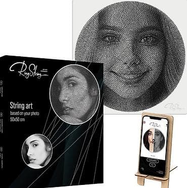 RingString String Art Dəsti – 50x50 sm - Sizin şəkliniz əsasında at lalafo.az RingString String Art Dəsti – 50x50 sm - Sizin şəkliniz əsasında