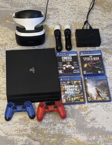 🎮 PS4 Pro 1TB – Full Set (VR + Kamera + 2 Pult) Vəziyyəti: Əla, heç lalafo.az -da 🎮 PS4 Pro 1TB – Full Set (VR + Kamera + 2 Pult) Vəziyyəti: Əla, heç