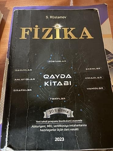 Məhsul: S.S. Rüstəmov – Fizika dərs vəsaiti və “Fizika Qayda Kitabı” at lalafo.az Məhsul: S.S. Rüstəmov – Fizika dərs vəsaiti və “Fizika Qayda Kitabı”
