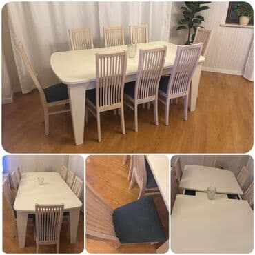 Qonaq otağı üçün, İşlənmiş, Kvadrat masa, 12 stul lalafo.az -da Qonaq otağı üçün, İşlənmiş, Kvadrat masa, 12 stul