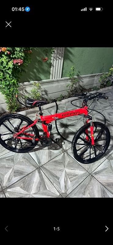 Qatlanan “Ferrari” üslublu dağ velosipedi - Qatlanan alüminium gövdə lalafo.az -da Qatlanan “Ferrari” üslublu dağ velosipedi - Qatlanan alüminium gövdə